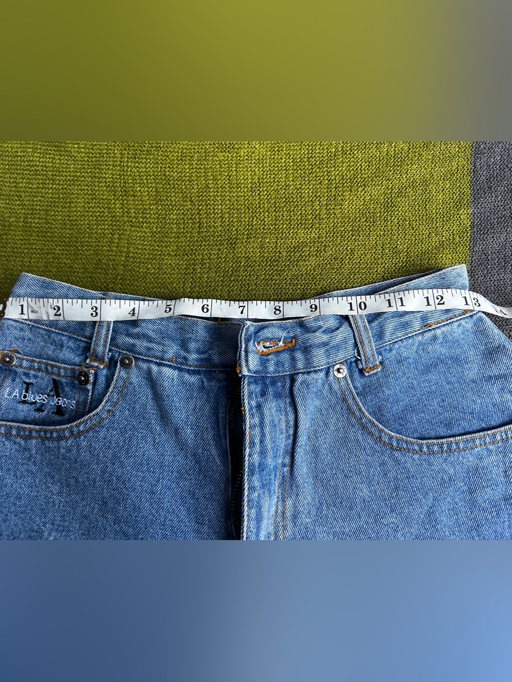 90s Vintage LA Blues Jeans Mom Shorts High Rise SZ 29 - Picture 9 of 11